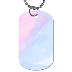 watercolor clouds2 Dog Tag (Two Sides) from ArtsNow.com Front