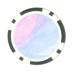 watercolor clouds2 Poker Chip Card Guard (10 pack) from ArtsNow.com Back