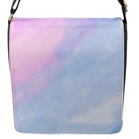 watercolor clouds2 Flap Closure Messenger Bag (S) from ArtsNow.com Front