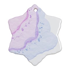 color flow Snowflake Ornament (Two Sides) from ArtsNow.com Front