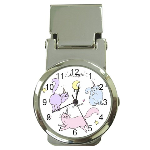 Cute unicorn cats Money Clip Watches from ArtsNow.com Front