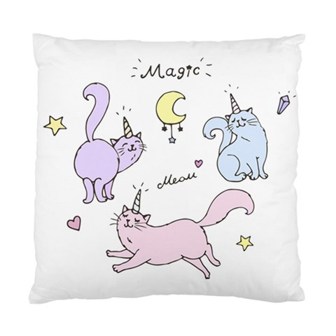 Cute unicorn cats Standard Cushion Case (One Side) from ArtsNow.com Front