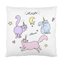 Cute unicorn cats Standard Cushion Case (Two Sides) from ArtsNow.com Front