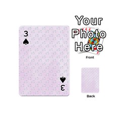 unicorns pattern Playing Cards 54 Designs (Mini) from ArtsNow.com Front - Spade3
