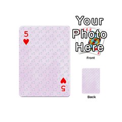 unicorns pattern Playing Cards 54 Designs (Mini) from ArtsNow.com Front - Heart5