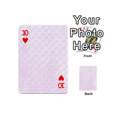 unicorns pattern Playing Cards 54 Designs (Mini) from ArtsNow.com Front - Heart10