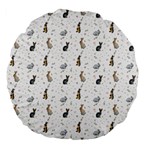 Cute Rabbit Large 18  Premium Flano Round Cushions