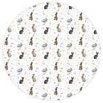 Cute Rabbit Round Trivet