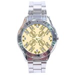 Abstract pattern geometric backgrounds   Stainless Steel Analogue Watch