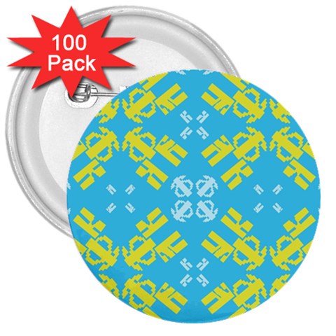 Abstract pattern geometric backgrounds   3  Buttons (100 pack)  from ArtsNow.com Front