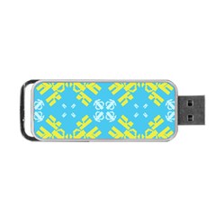 Abstract pattern geometric backgrounds   Portable USB Flash (Two Sides) from ArtsNow.com Back