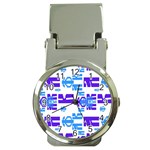 Abstract pattern geometric backgrounds   Money Clip Watches