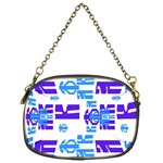 Abstract pattern geometric backgrounds   Chain Purse (One Side)