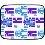 Abstract pattern geometric backgrounds   Double Sided Fleece Blanket (Mini) 