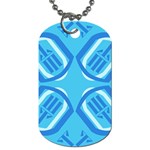 Abstract pattern geometric backgrounds   Dog Tag (Two Sides)