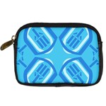 Abstract pattern geometric backgrounds   Digital Camera Leather Case