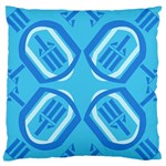 Abstract pattern geometric backgrounds   Large Flano Cushion Case (One Side)