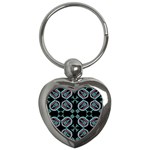 Abstract pattern geometric backgrounds   Key Chain (Heart)