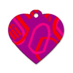 Abstract pattern geometric backgrounds   Dog Tag Heart (One Side)