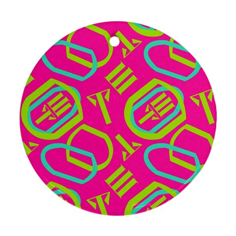 Abstract pattern geometric backgrounds   Ornament (Round) from ArtsNow.com Front