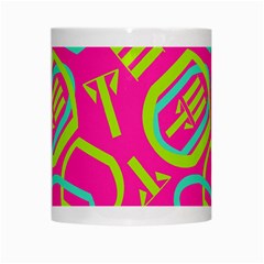 Abstract pattern geometric backgrounds   White Mugs from ArtsNow.com Center