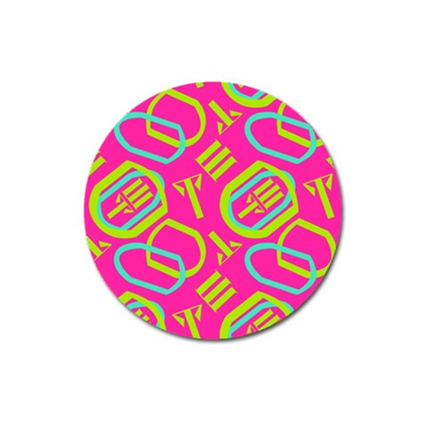Abstract pattern geometric backgrounds   Magnet 3  (Round) from ArtsNow.com Front