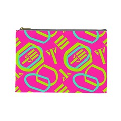 Abstract pattern geometric backgrounds   Cosmetic Bag (Large) from ArtsNow.com Front