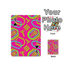 Abstract pattern geometric backgrounds   Playing Cards 54 Designs (Mini) from ArtsNow.com Front - Spade9