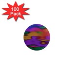Puzzle Landscape In Beautiful Jigsaw Colors 1  Mini Magnets (100 pack) 