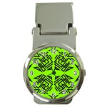 Abstract pattern geometric backgrounds   Money Clip Watches