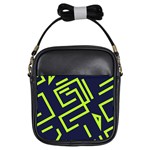 Abstract pattern geometric backgrounds   Girls Sling Bag