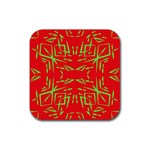 Abstract pattern geometric backgrounds   Rubber Coaster (Square)