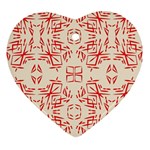 Abstract pattern geometric backgrounds   Heart Ornament (Two Sides)