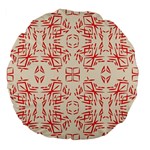 Abstract pattern geometric backgrounds   Large 18  Premium Flano Round Cushions