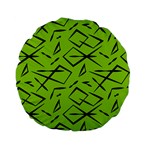 Abstract pattern geometric backgrounds   Standard 15  Premium Flano Round Cushions
