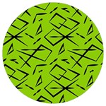 Abstract pattern geometric backgrounds   Round Trivet