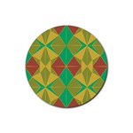 Abstract pattern geometric backgrounds   Rubber Coaster (Round)
