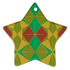 Abstract pattern geometric backgrounds   Star Ornament (Two Sides) from ArtsNow.com Back