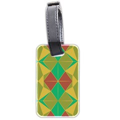 Abstract pattern geometric backgrounds   Luggage Tag (two sides) from ArtsNow.com Back