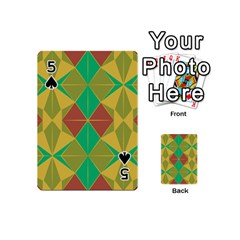 Abstract pattern geometric backgrounds   Playing Cards 54 Designs (Mini) from ArtsNow.com Front - Spade5