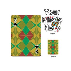 Abstract pattern geometric backgrounds   Playing Cards 54 Designs (Mini) from ArtsNow.com Front - Club2