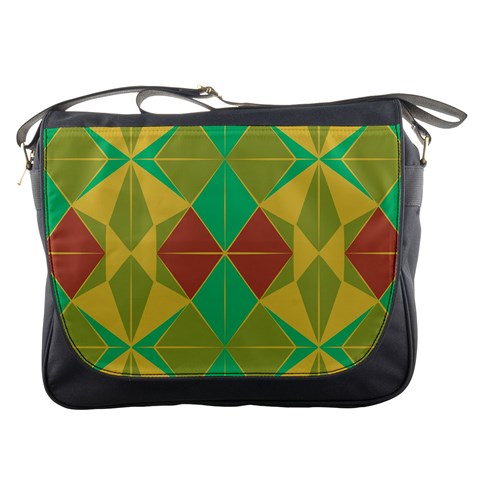 Abstract pattern geometric backgrounds   Messenger Bag from ArtsNow.com Front