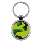 Abstract pattern geometric backgrounds   Key Chain (Round)
