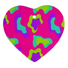 Abstract pattern geometric backgrounds   Heart Ornament (Two Sides) from ArtsNow.com Front