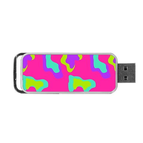 Abstract pattern geometric backgrounds   Portable USB Flash (One Side) from ArtsNow.com Front