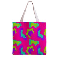 Abstract pattern geometric backgrounds   Zipper Grocery Tote Bag from ArtsNow.com Back