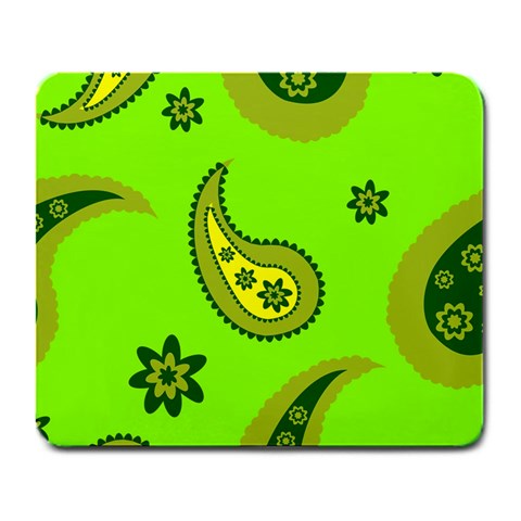 Floral pattern paisley style Paisley print  Doodle background Large Mousepads from ArtsNow.com Front