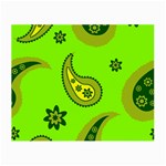 Floral pattern paisley style Paisley print  Doodle background Small Glasses Cloth (2 Sides)