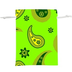 Floral pattern paisley style Paisley print  Doodle background  Lightweight Drawstring Pouch (XL) from ArtsNow.com Back