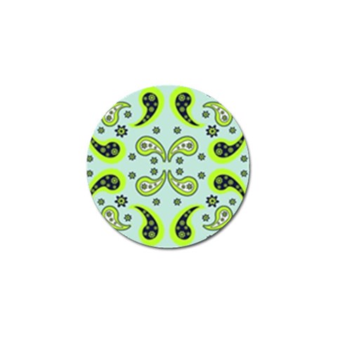 Floral pattern paisley style  Golf Ball Marker (4 pack) from ArtsNow.com Front